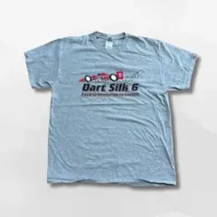 レーシングロゴTシャツ L グレー モータースポーツ アメカジ 車 企業ロゴ