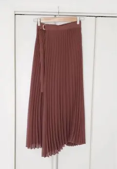 【美品】ミラオーウェン　プリーツロングスカート