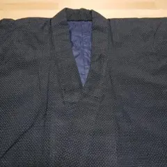 ち*～様 古布⑪ 昔の着物 　蚊絣？麻？紬？　ハンドメイド　リメイク素材　現状品