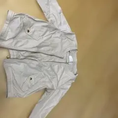 any SIS ベージュ ノーカラージャケット