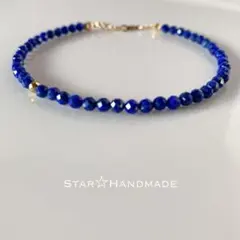 再入荷 12月誕生石　ラピスラズリ✴︎華奢ブレスレット