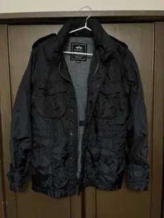 ALPHA INDUSTRIES ブラック ミリタリージャケット M