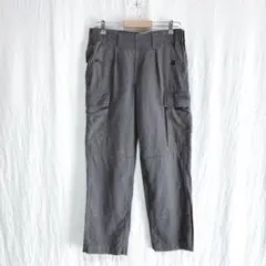 希少 ドイツ軍 モールスキン カーゴパンツ W31 グレー ユーロミリタリー