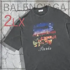 【美品】バレンシアガ ヴィンテージ加工 Tシャツ 17AW Paris Teeのサムネイル