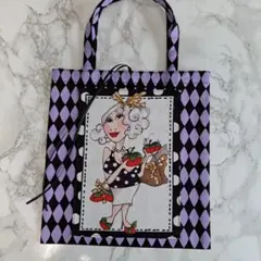 ペタンコミニトートバッグ　ハンドメイド