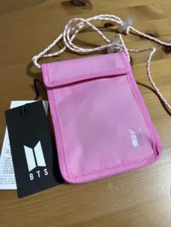 【 BTS ピンクポーチ サコッシュ ショルダーバッグ 】