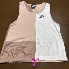 NIKE ノースリーブ Tシャツ S ピンク/ホワイト