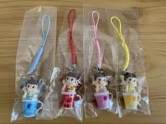 【レア】ペコちゃん　ストラップ 4個セット