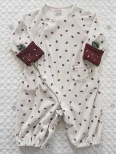 petit main いちご　ロンパース ツーウェイオール　50-70 女の子