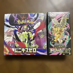 ポケモンカードムニキスゼロ、メガドリームexボックスシュリンク付き