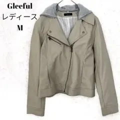 Gleeful アウター　ジャケット　フェイクレザー　レザージャケット　M