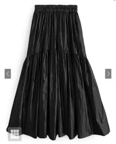 グレイルレザー合皮スカート