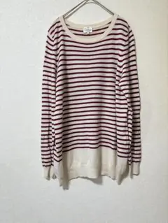 23区❤️大きいサイズ44 カシミヤ 100% ボーダー☆ニット☆セーター