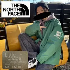 ノースフェイス　ナイロンジャケット　コーチジャケット　ワンポイントロゴ　古着.