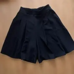 黒いキュロット ショートパンツ　ブラック　ポケットあり　M サイズ　匿名配送