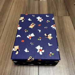 鳩居堂×ファミリア（familiar）お道具箱 小 ネイビー こものばこ［新品