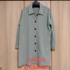 PART2 JUNKO SHIMADA くすんだグリーン　スプリングコートのサムネイル