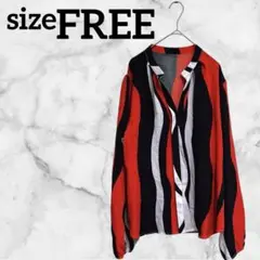 長袖シャツ【FREE】海外古着