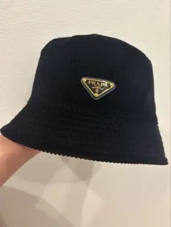 【最終値下げ】【新品未使用タグ付き】【PRADA】バケットハット ブラック PRADA（プラダ） バケットハット 2HC137 2DMI F0002 バケツハット 帽子