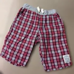 チェック柄ハーフパンツ 130cm