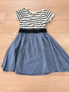 w closet ボーダー切替ミニワンピースのサムネイル