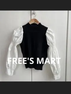FREE'S MART ニット ドッキング 長袖 トップス