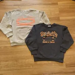 ペアマノン 裏起毛トレーナー2枚セット 130㎝