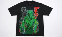 ASAALE アサーリ グラフィックTシャツ 半袖 ブラック プリントTシャツ 