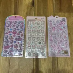 コットンパフィー　ちいかわ　ボンボンドロップシール 3セット