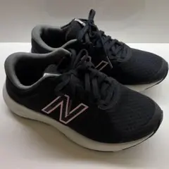 New Balance 420 ブラック/ピンク スニーカー　レディース