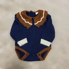 バースデイ &mignon ニットロンパース 80cm