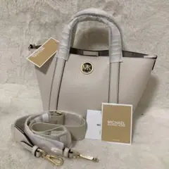 新品未使用 MICHAEL KORS ホワイトレザー 2wayショルダーバッグ