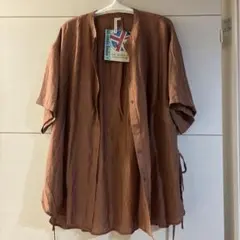 HK WORKS LONDON 半袖シャツ ブラウン LLのサムネイル