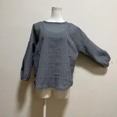美品】ジャンニロジュディチェ 切り替えデザインブラウス コットン100 