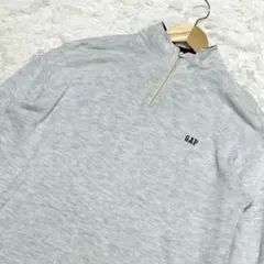 GAP ハーフジップ スウェット L〜XL相当 グレー