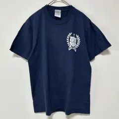 ポートアンドカンパニー Tシャツ クルーネック 半袖 バックプリント M 紺 綿