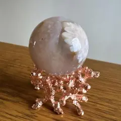 天然石】ピンクアメジスト 桜瑪瑙共生 ポイント☆タワー☆六角柱