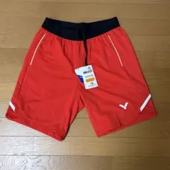 VICTOR バドミントン ハーフパンツ レッド Lのサムネイル