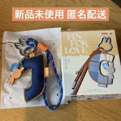 ラブブ PIN FOR LOVE イニシャル キーリング J 匿名配送