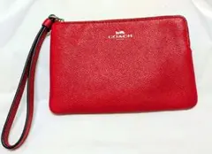 COACH リストレット　ポーチ　レッド