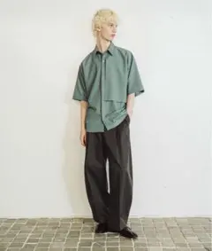 HARE　シルキーコットンワイドテーパートパンツ