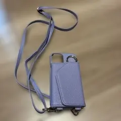 スマホショルダーケース　パープル　iPhone12mini