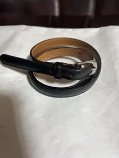 フェリージ Felisi レザーベルト クロコ型押し ブラック