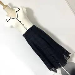 ◎ LILLIAN CARAT リリアンカラット シアー ロングワンピース