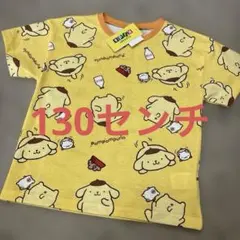 新品　ポムポムプリン tシャツ 130センチ 総柄のサムネイル
