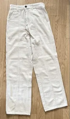 コーデュロイ ストレートレッグパンツ