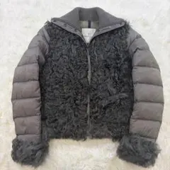 【鑑定済】MONCLER IVRAIE リアルファー 切替ダウンジャケット 0のサムネイル