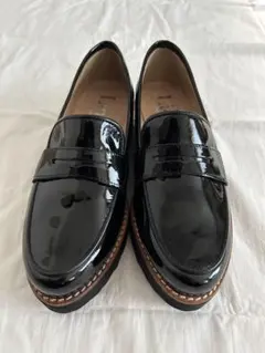 ☆値下げ☆Lince 黒の厚底ローファー ローファー