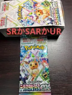 テラスタルフェスex バラパック　ラスト1パック　ポケモンカード