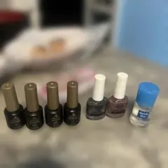 ジェルネイルセット ブラック グレー ピンク色々